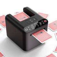 Automatic Card Dealer Machine - Rechargeable for 1-2 Decks, 1-12 Players, Adjustable Dealing Distance, Quiet 360° & 180° Ro...