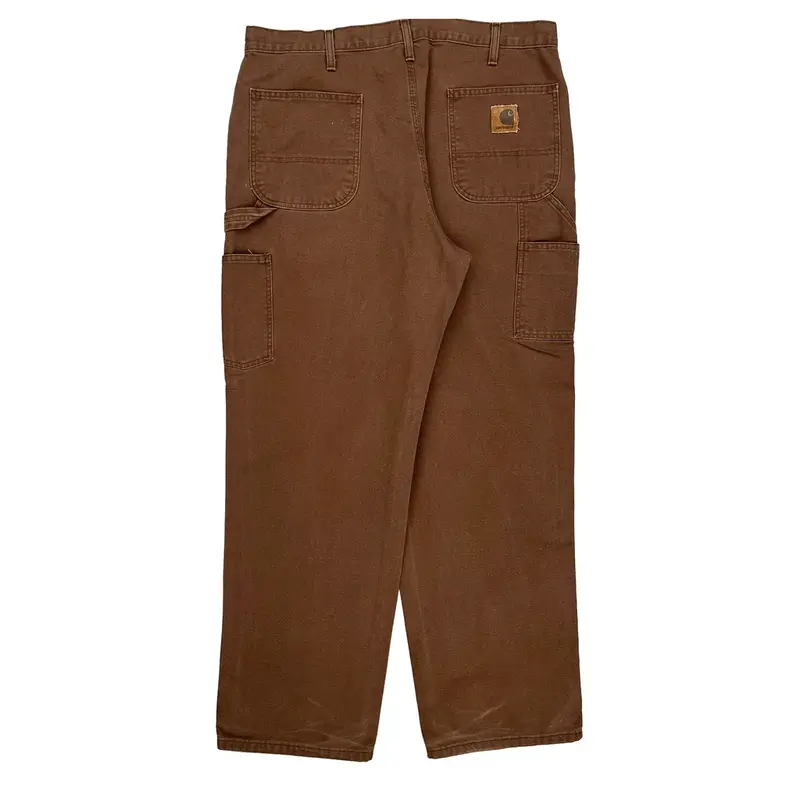 Carhartt Carpenter Trousers - 38? Waist Brown Cotton