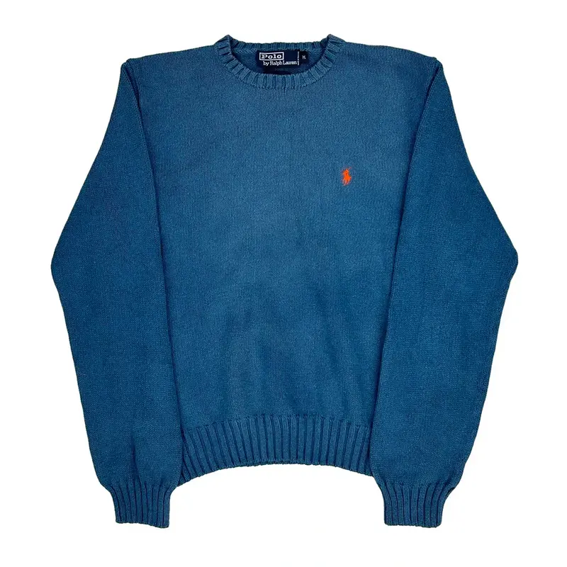 Ralph Lauren Jumper - Medium Blue Cotton