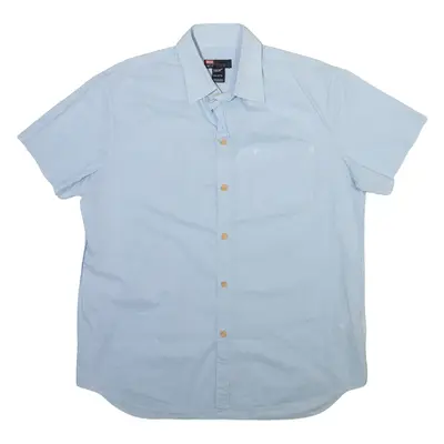 DIESEL Mens Plain Shirt Blue Long Sleeve L