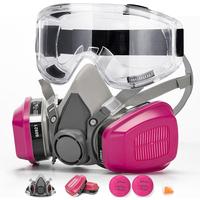 Reusable Respirator Gas Mask with Filters and Goggle to Protection Against Dust, Fumes, Asbestos, Chemicals professional knee...