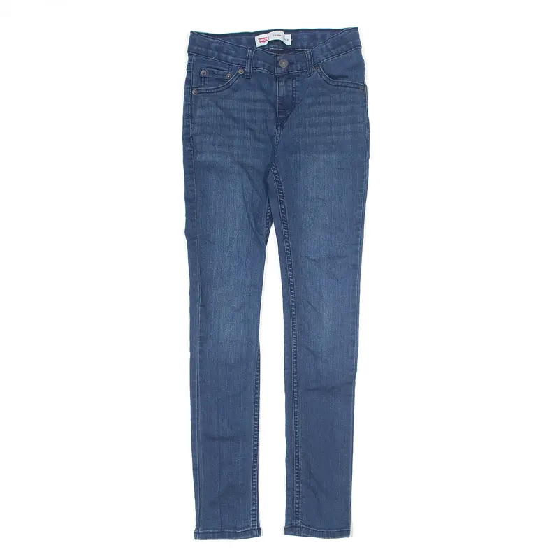 LEVI'S Jeans Blue Denim Slim Tapered Stone Wash Boys W24 L28
