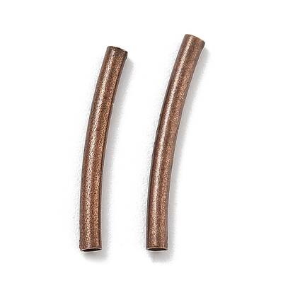Brass Curved Tube Beads