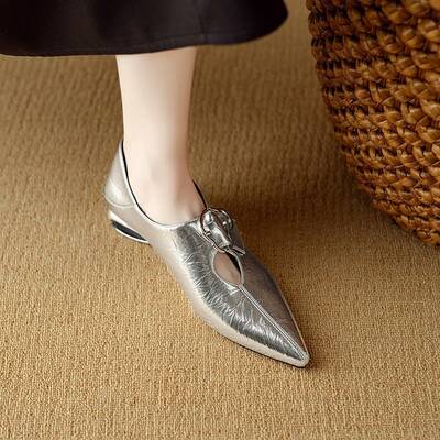 CHIKO Annisha Pointy Toe Block Heels Pumps Shoes