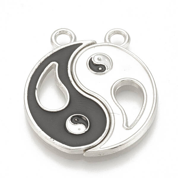 Alloy Enamel Split Pendants
