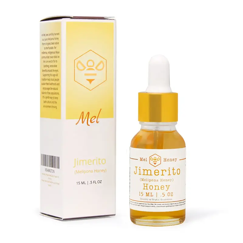 Mel Melipona Honey Drops Pure Organic 15 ML 0.5 FL OZ Natural Unique Flavor from Guatemala Rich in Antioxidants Sweet and Nut...