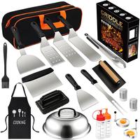 20 count Griddle Accessories Kit, Flat Top Grill Accessories Set for Blackstone and Camp Chef, Grill Spatula Set with Enlarge...