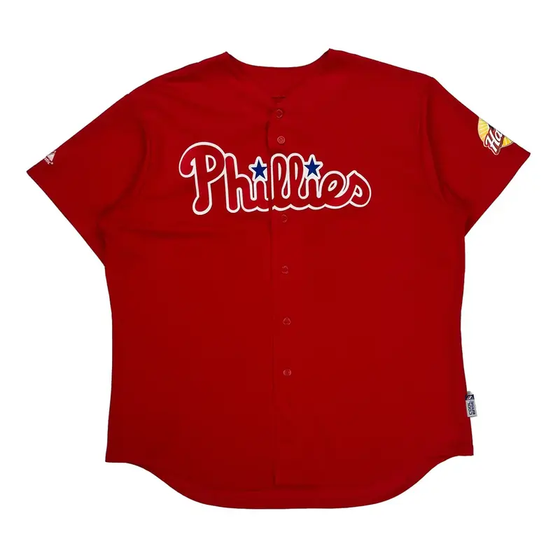 Philadelphia Phillies Majestic Mlb Jersey - XL Red Polyester