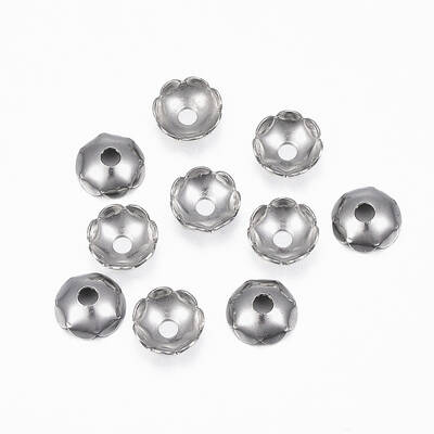 Tarnish Resistant 304 Stainless Steel Bead Caps