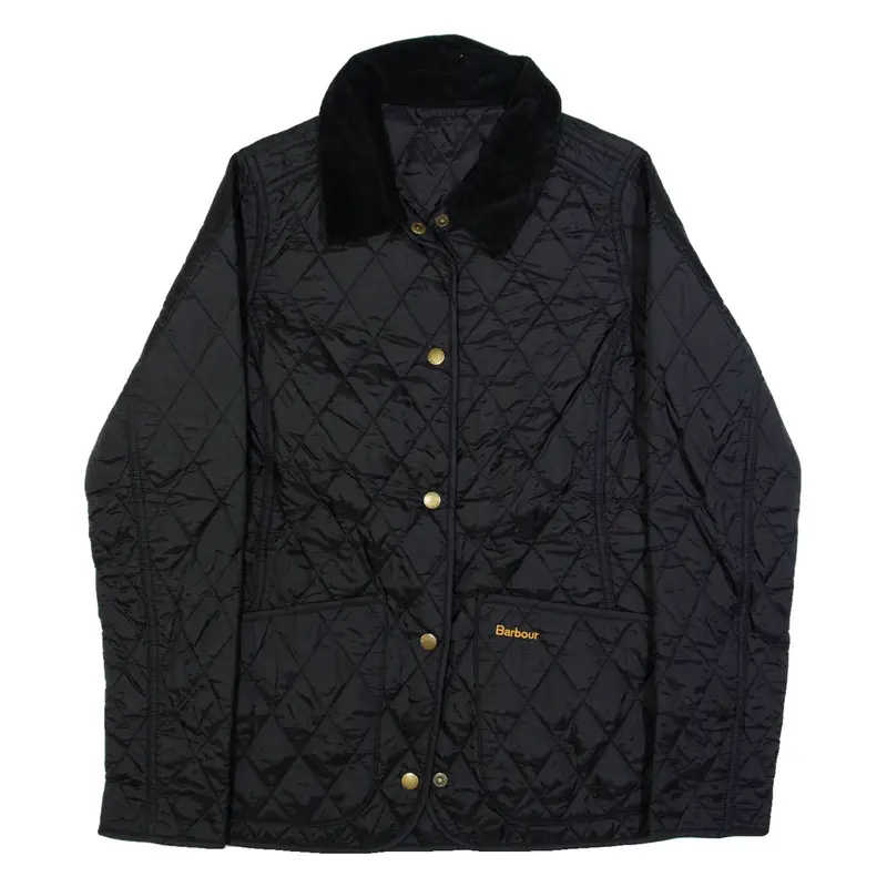 BARBOUR Womens Quilted Jacket Black UK 8