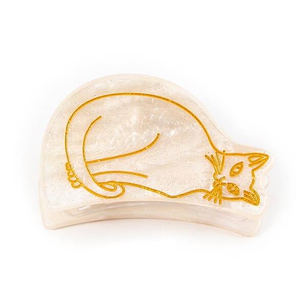 Cat Shape Acrylic Large Claw Hair Clips