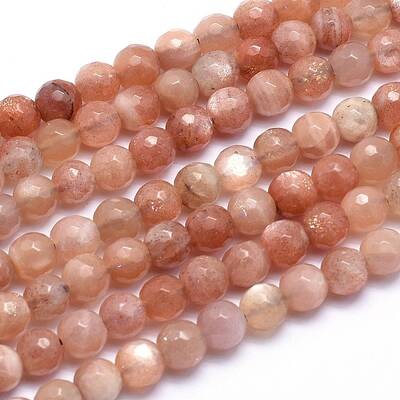 Natural Sunstone Beads Strands