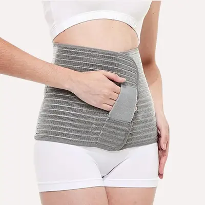 Adjustable Bamboo Fiber Postpartum Belly Band, Women's Postpartum Recovery Abdominal Belt