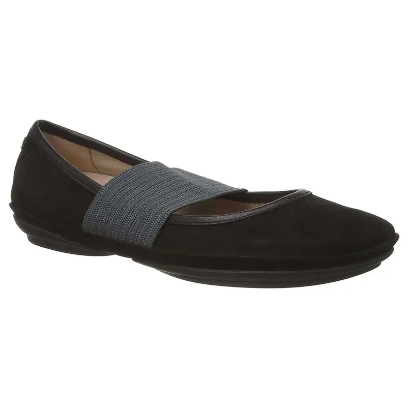 Camper Right Nina 21595 Nubuck Women's Slip On Shoes - Black - Size:US 7 Women