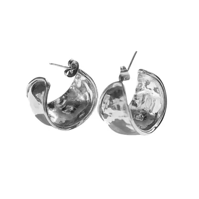 Ava Hoops Earrings | Material: Silver