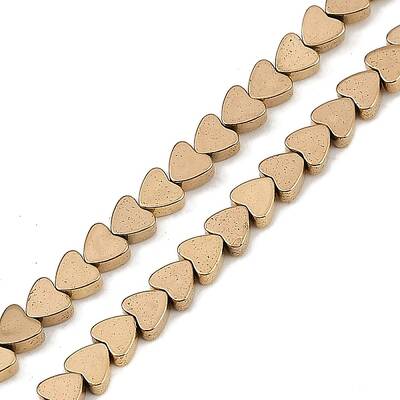 Electroplated Synthetic Non-magnetic Hematite Beads Strands