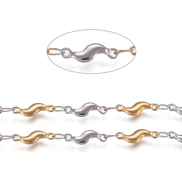 304 Stainless Steel Scalloped Bar Chain