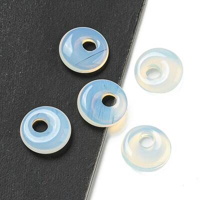 Opalite Donut/Pi Disc Charms