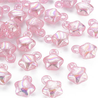Transparent Crackle Acrylic Pendants