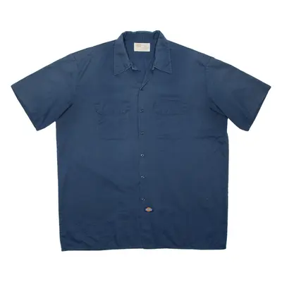 DICKIES Mens Worker Shirt Blue 2XL