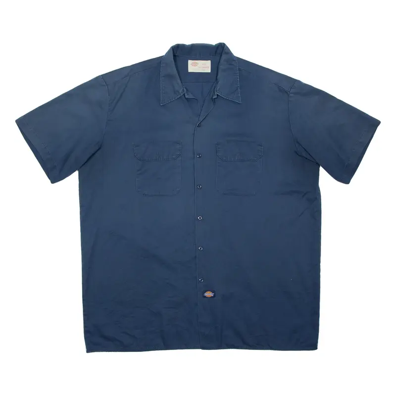 DICKIES Mens Worker Shirt Blue 2XL