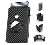 Genuine Leather Wallet for Men 5-6 Pop Up Credit Cards Money Holder-Slim, Trifold Wallet Holder,Summer Deal