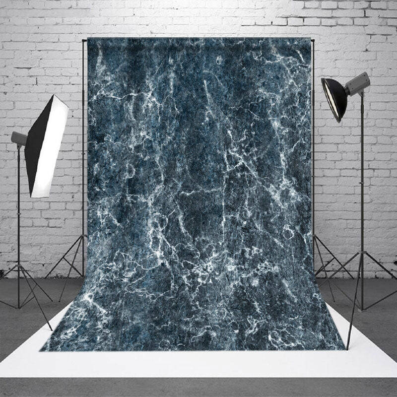 Aperturee Blue Green Marble Crack Texture Photo Booth Backdrop