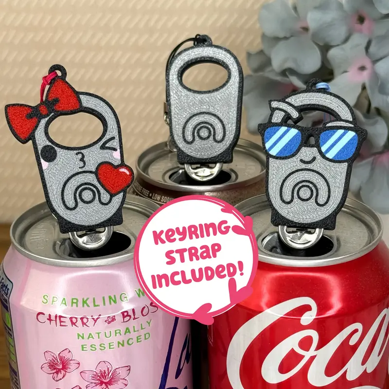 TAB Soda Can Tab Opener with Keychain strap - Unique Accessibility OG Meta pop Present Gift for sore hands, arthritis geek cu...