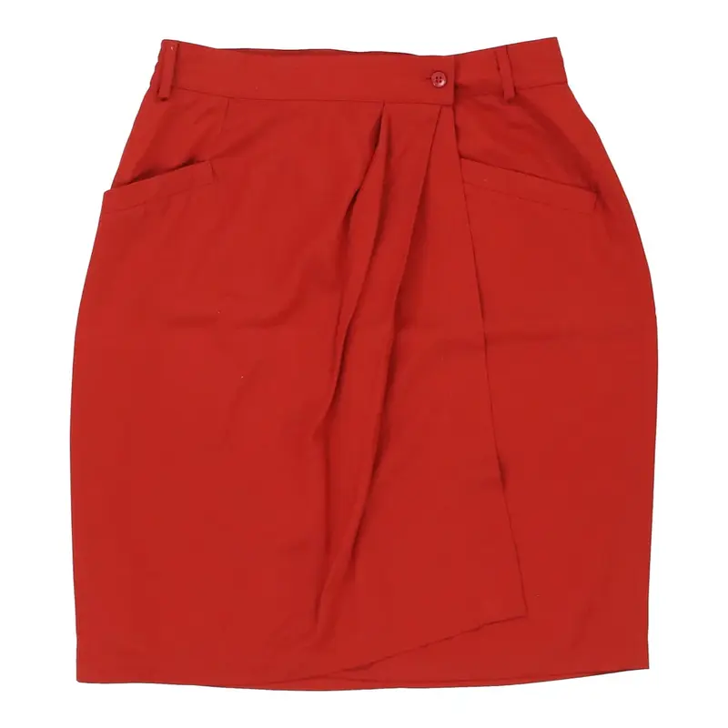 Kenzo Skirt - 29W UK 10 Red Viscose Blend | Size: UK 10