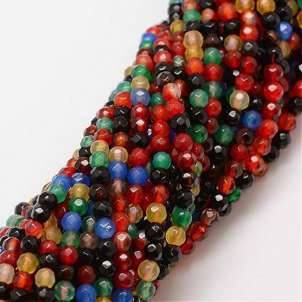Natural Agate Bead Strands