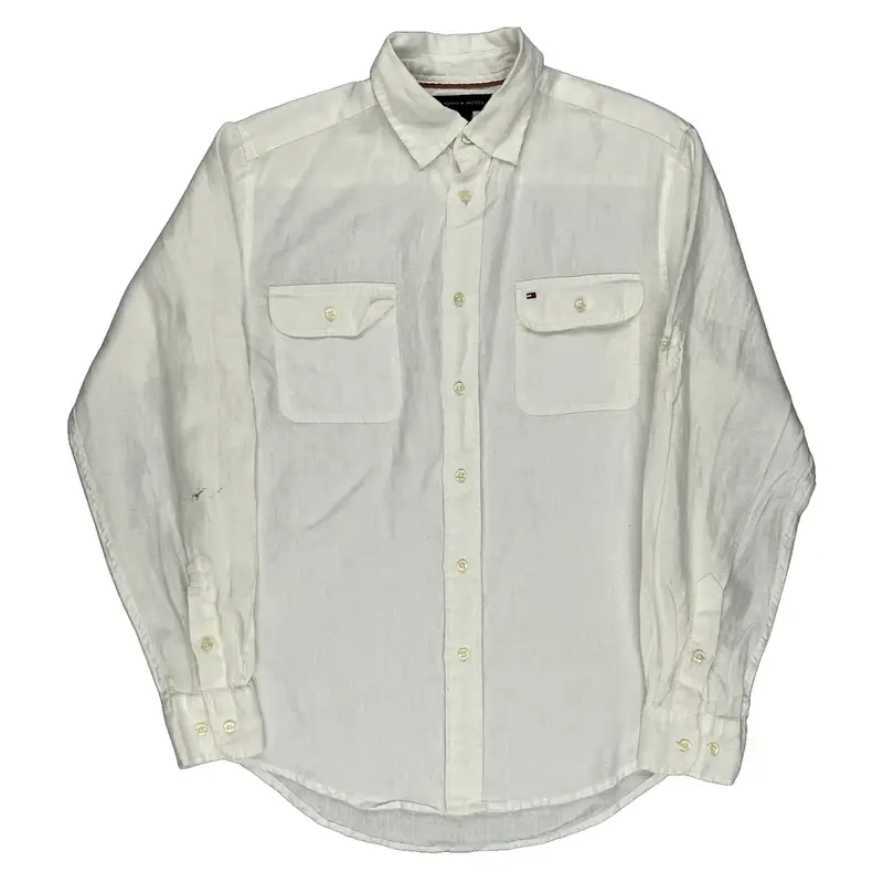 Tommy Hilfiger Shirt - Small White Linen