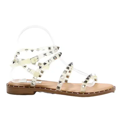 STEVE MADDEN Strappy Sandals Silver Synthetic Womens UK 3