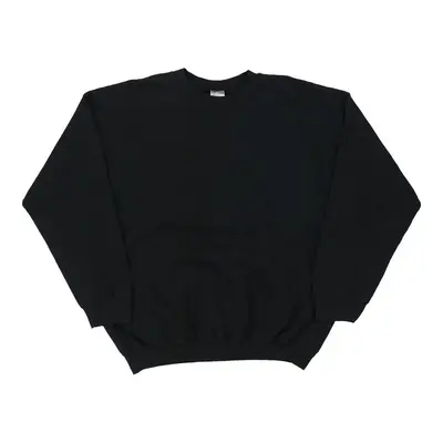 Gildan Sweatshirt - XL Black Cotton Blend