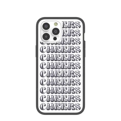 Clear Cheers iPhone 14 Pro Max Case With Black Ridge