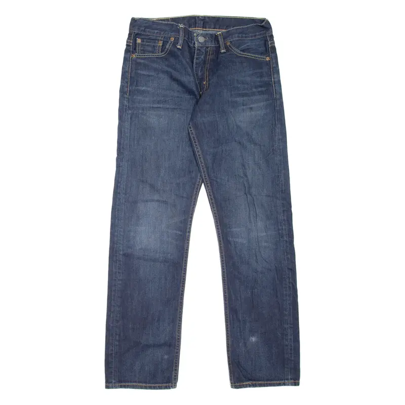 LEVI'S 504 Jeans Mens Blue Regular Straight Stone Wash W30 L30