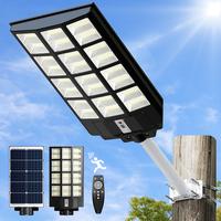 SUPERDANNY Solar Street Light, 1200W Solar Light Outdoor Waterproof, 9000K Bright Solar Powered Flood Light, Motion Sensor Pa...