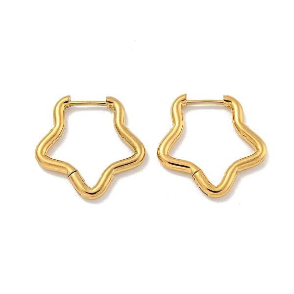 202 Stainless Steel Huggie Hoop Earrings