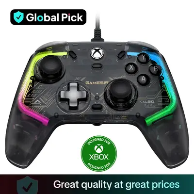 GAMESIR Kaleid Wired Game Controller, Game Controller with Hall Effect Joysticks/Hall Trigger, RGB Light Controller for Xbo...