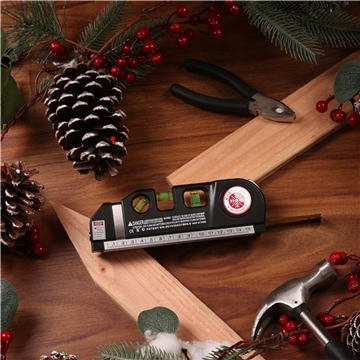 25 Customized Laser Level with 8' Tape Measure - Plumb & Metric