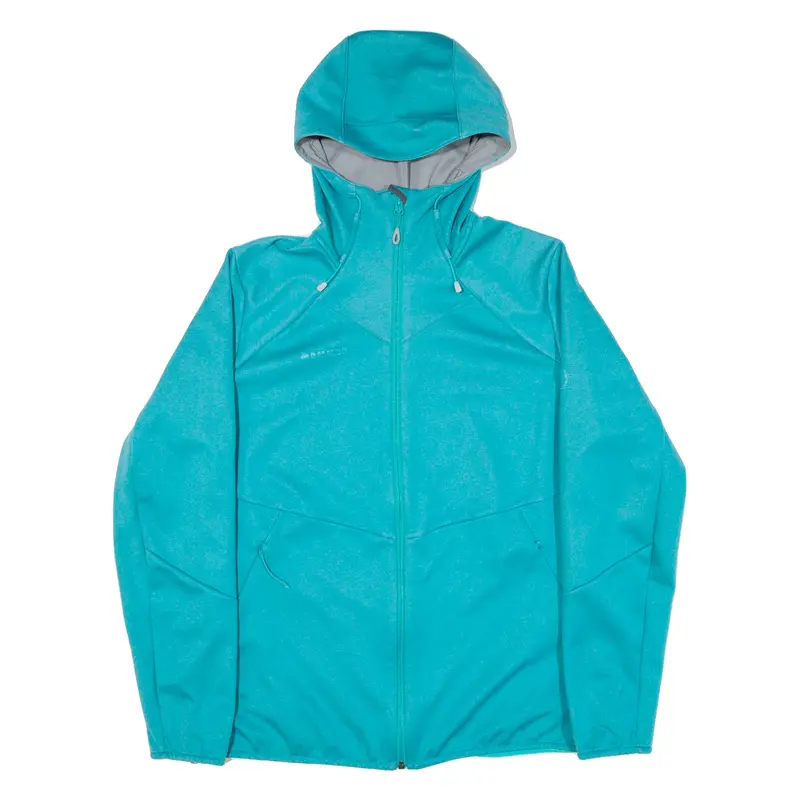 MAMMUT Womens Shell Jacket Blue Hooded L