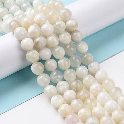 Natural White Moonstone Beads Strands
