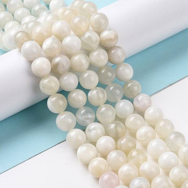 Natural White Moonstone Beads Strands