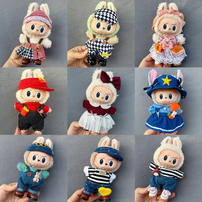 Labu Doll Clothing DIY Jewelry DIY Set Officer Rabbit for Boys and Girls (17 Cm) Accessories (doll Not Included)