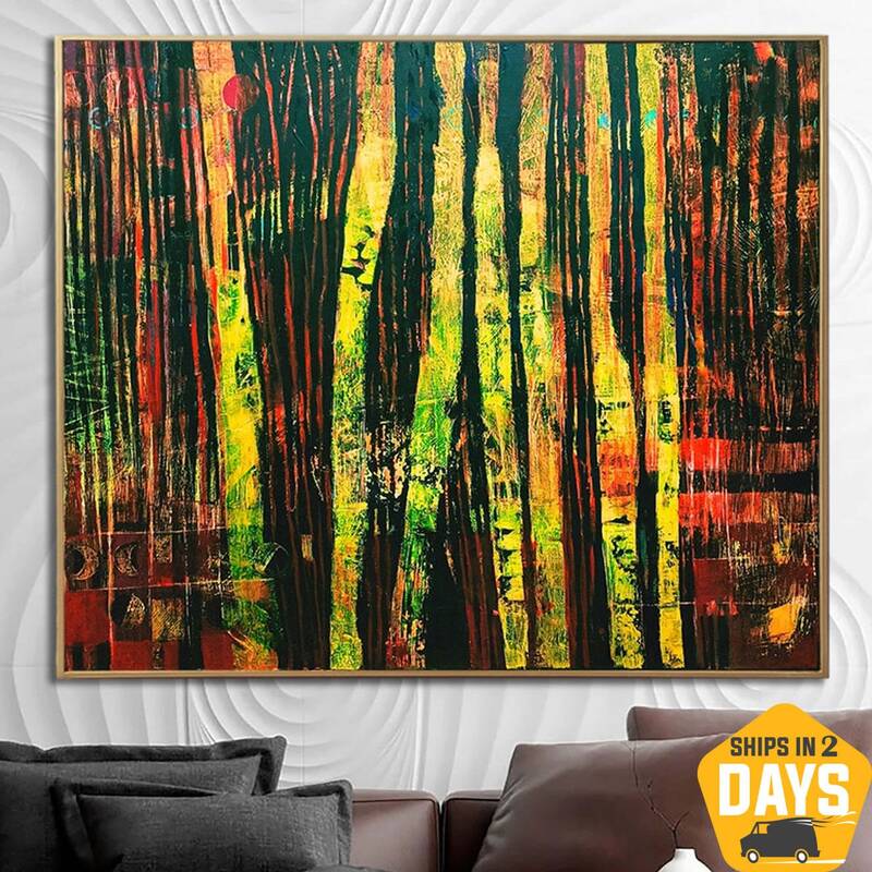 Extra Large Original Abstract Colorful Paintings On Canvas Modern Textured Painting Creative Fine Art Oil Painting | TERRAIN ...