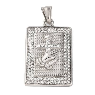 304 Stainless Steel Rhinestone Pendants