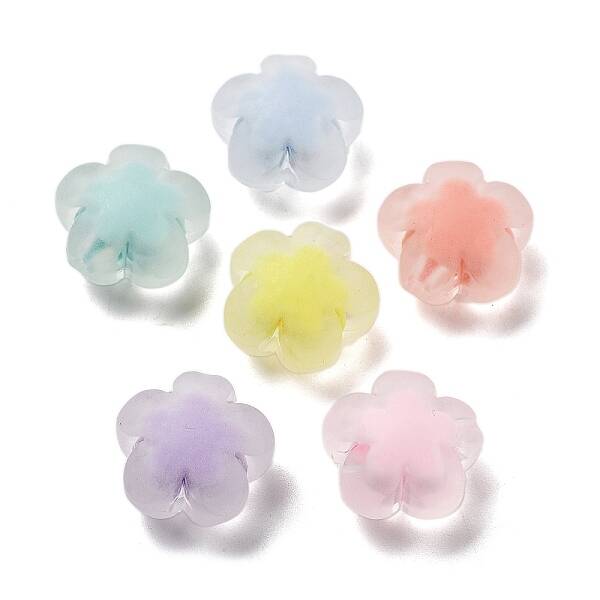 Frosted Transparent Acrylic Beads