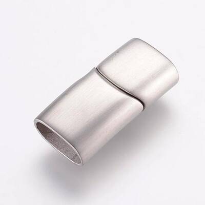 Tarnish Resistant 304 Stainless Steel Magnetic Clasps with Glue-in Ends