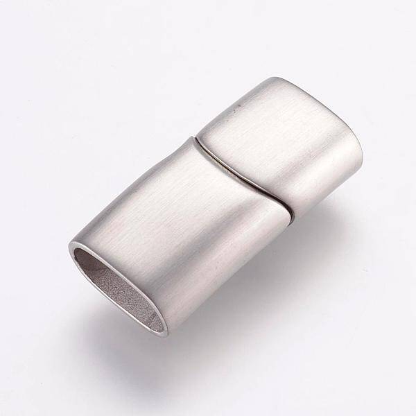 Tarnish Resistant 304 Stainless Steel Magnetic Clasps with Glue-in Ends