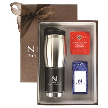 6 Promotional Tumbler Gift Set - Tea and Coffee - Stainless Steel ...