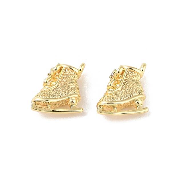 Brass Micro Pave Cubic Zirconia Pendants